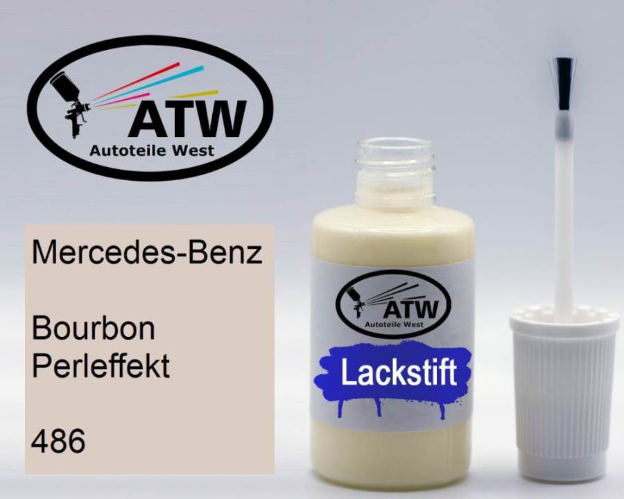 Mercedes-Benz, Bourbon Perleffekt, 486: 20ml Lackstift, von ATW Autoteile West.